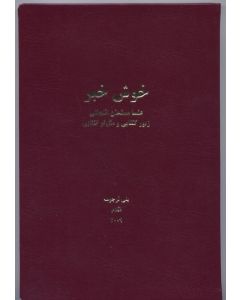 The New Testament with Psalms and Proverbs in Azerbaijani of Iran. Burgundy leather simile 
